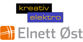 Logo elnett og kreativ elektro